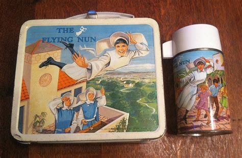 the flying nun old metal lunch boxes value|VINTAGE OLD RARE 1968 THE FLYING NUN LUNCH BOX .